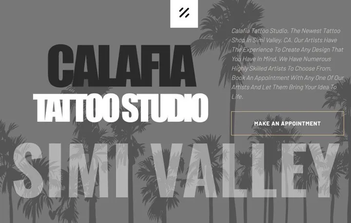 Calafia Tattoo Studio homepage